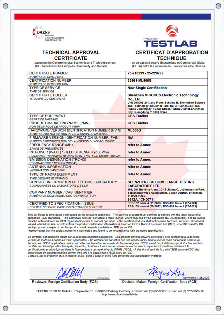 ISED Certification