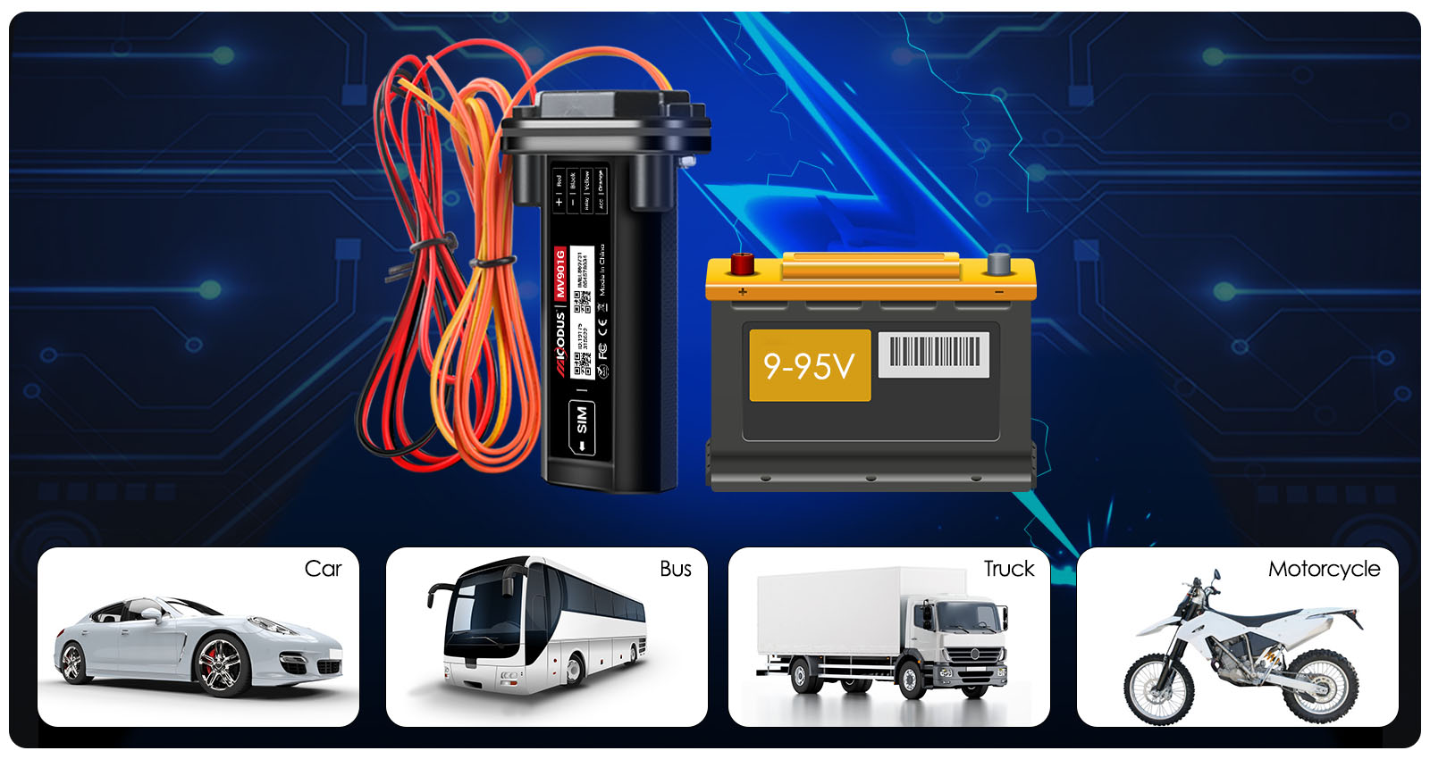 9-95V Operating Voltage